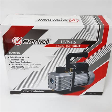 everwell vacuum pump  cfm  stage hp  microns rpm kgs vhz lvp  oikos