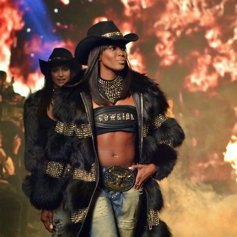 Naomi Campbell Walked The Philipp Plein Show In A Cowgirl