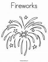 Fireworks Coloring July 4th Explosion Boom Worksheet Sheets Print Happy Pages Outline Lake Noodle Drawings Twistynoodle Built California Usa Designlooter sketch template