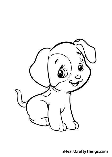 puppy drawing   draw  puppy step  step