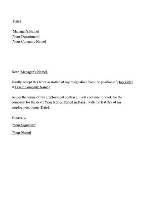 resignation letter templates  pages gutearchitecture