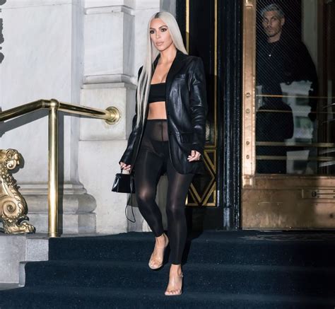 Kim Kardashian Wore See Through Leggings Like It S No Big