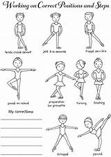 Ballet Coloring Dance Pages Positions Moves Dover Terms Position Kids Publications Ballett Welcome Doverpublications Para Dancing Steps Ballerina Feet Arm sketch template