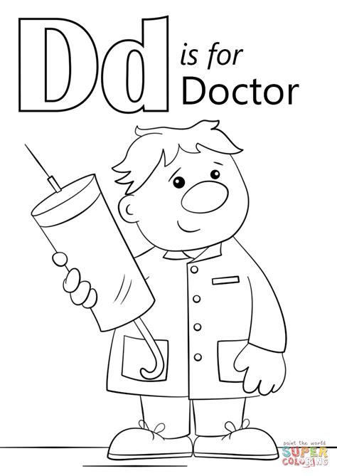 letter    doctor super coloring abc coloring pages preschool