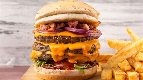 unhealthy burgers  popular fast food chains