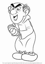 Gargamel Smurfs Draw Lost Village Drawing Step Cartoon Tutorials Drawingtutorials101 sketch template