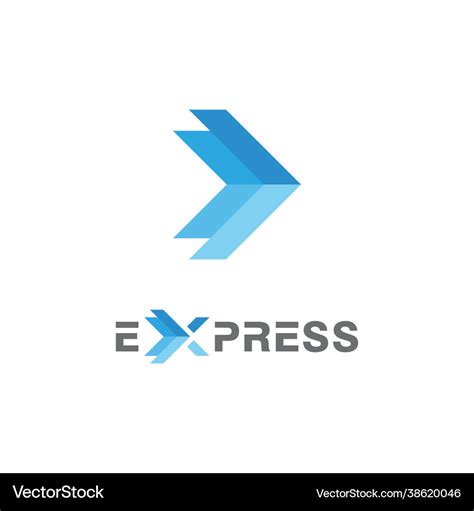 express logo icon design template royalty  vector image