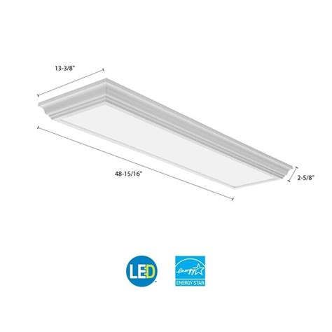 lithonia lighting fmfl  caml wh led  ft white linear light overstock