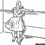 Degas Edgar Coloring Pages Dancer Barre Famous Paintings Ballet Nutcracker Drawings Colouring Dancers Choose Board Book Visit Thecolor Van Painting sketch template