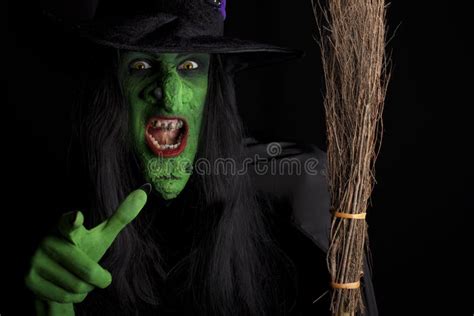 scary witch stock  image