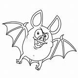 Bat Outlined sketch template