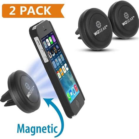 wixgear magnetic phone car mount  pack universal air vent magnetic phone car mount phone