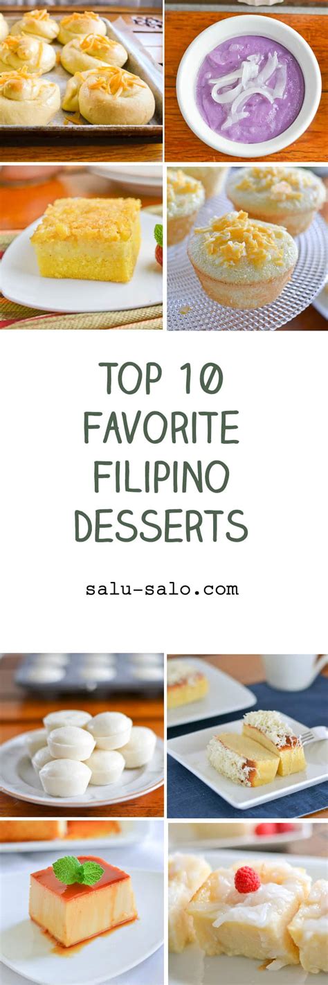 Top 10 Favorite Filipino Desserts Salu Salo Recipes
