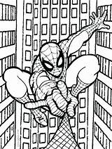 Mask Spiderman Coloring Getdrawings sketch template