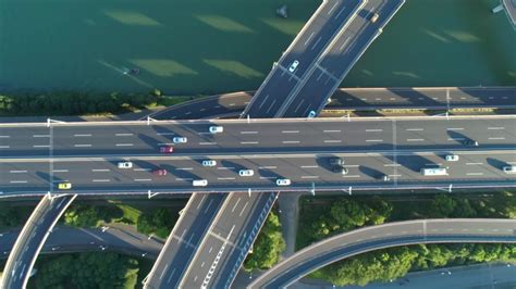 aerial drone view  highway stock footage video  royalty   shutterstock