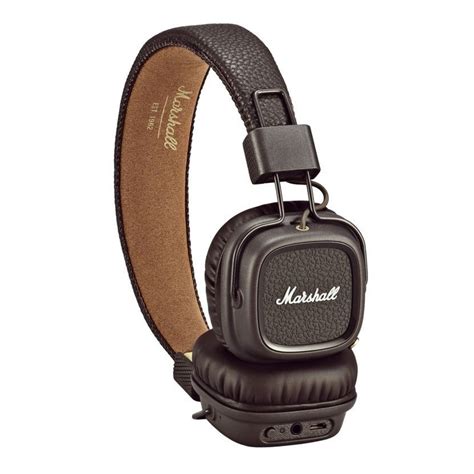 disc marshall major ii bluetooth headphones brown