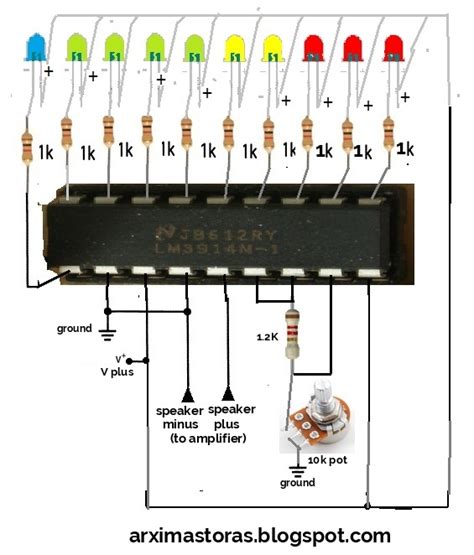 led vu meter circuit lm amateur built