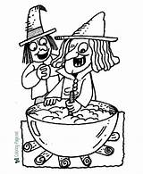 Halloween Coloring Pages Witches Brew Witch Printable Kids Book Sheet Sheets Print Large sketch template