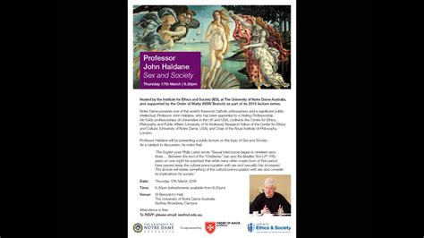 Sex And Society Lecture By Prof Haldane March 2016 Youtube