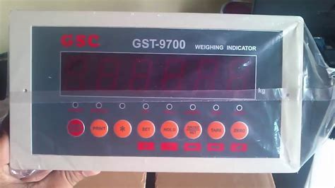 unboxing manual book operational instruction weighing indicator gst youtube