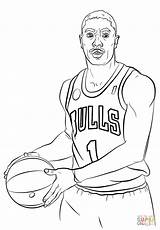Coloring Curry Nba Pages Stephen Basketball Players Durant Drawing Kevin Print James Rose Lebron Derrick Steph Player Color Jordan Michael sketch template
