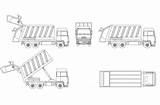 Camion Autocad Rifiuti Plan  Dwg Cadbull Description sketch template