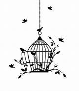 Bird Cage Coloring Pages Gathering Big sketch template