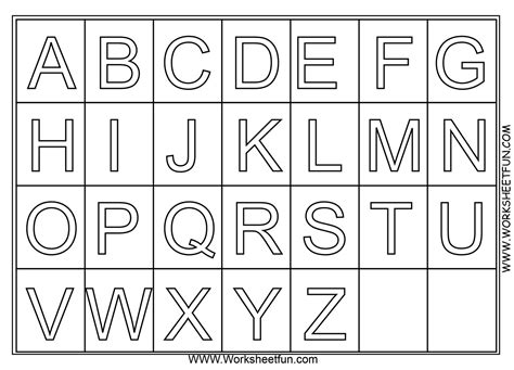 alphabet educational  printable coloring pages
