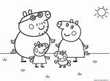 Peppa Pig Nick Jr Coloring Pages Family sketch template