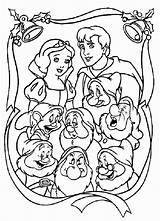 Schneewittchen Disney Disneymalvorlagen Ausmalbilder Dwarfs Seven Neige Blanche sketch template