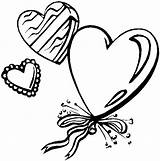 Coloring Pages Heart Hearts Printable Valentine Valentines Color Kids Clip Symbol Cliparts Site Coloring2print Popular sketch template