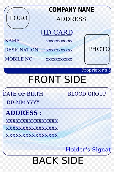 id card printable calepmidnightpigco  id card template
