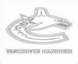 Coloring Canucks Logo Pages Vancouver Hockey Nhl Sport Depuis Enregistrée Info sketch template