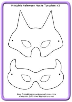 printable halloween masks