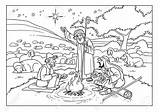 Shepherds Bethlehem sketch template