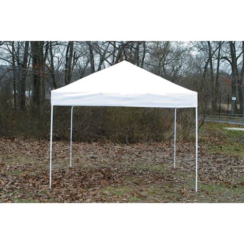 shelterlogic pop  outdoor canopy tent ft  ft open top straight leg white model