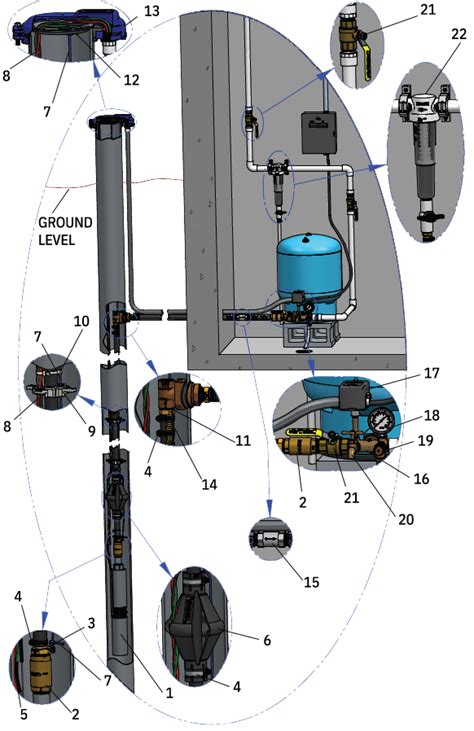 components   typical submersible pump installation