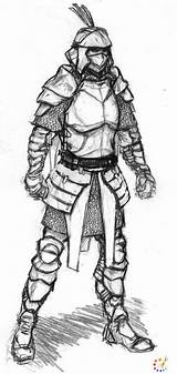 Knight Armour Sokil sketch template