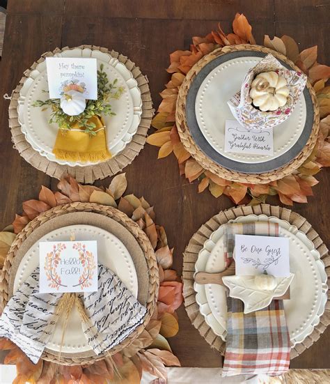 easy thanksgiving place settings  ways hip humble style