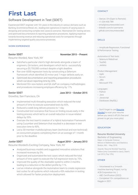 resume skills  development analyst templates updated