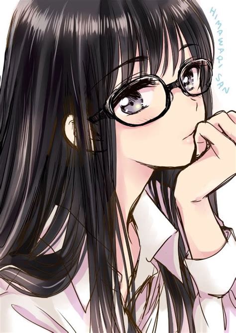 Brown Hair Anime Girl Glasses Anime Wallpaper Hd