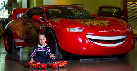 A Real Life Lightning Mcqueen Car Is On Show At The Riverside Museum