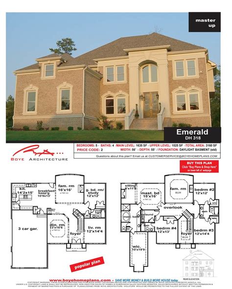 emerald custom home design house plans boye home plans
