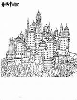 Potter Hogwarts Malvorlagen Poudlard Gryffindor Slytherin Coloringlibrary sketch template