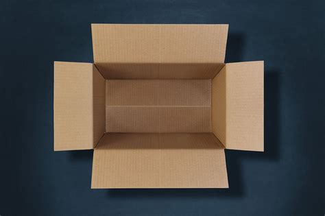 top view   empty cardboard box build  box custom boxes