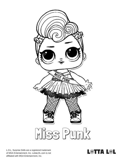 punk coloring page lotta lol kitty coloring unicorn coloring