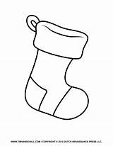 Stocking Christmas Coloring Pages Clip Clipart Template Print Color Decorations Outline Kids Decoration Library Clipground sketch template