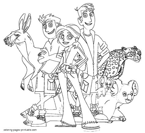 printable coloring pages wild kratts coloring pages printablecom