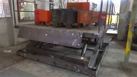 heavy duty scissor lift table manufactures  india youtube