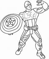 Avengers Coloring Pages Captain America Printable Kids Drawing Print Lego Marvel Hero Shield Color Super Ame Getdrawings Engaging Chibi Gif sketch template